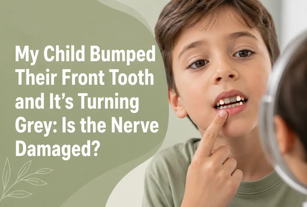My Child Bumped Their Front Tooth and It’s Turning Grey Is the Nerve Dying