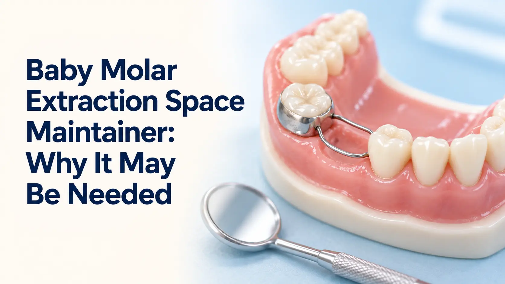 Baby Molar Extraction Space Maintainer: Why It May Be Needed